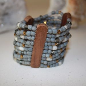 Stone and Wood Style Bracelet